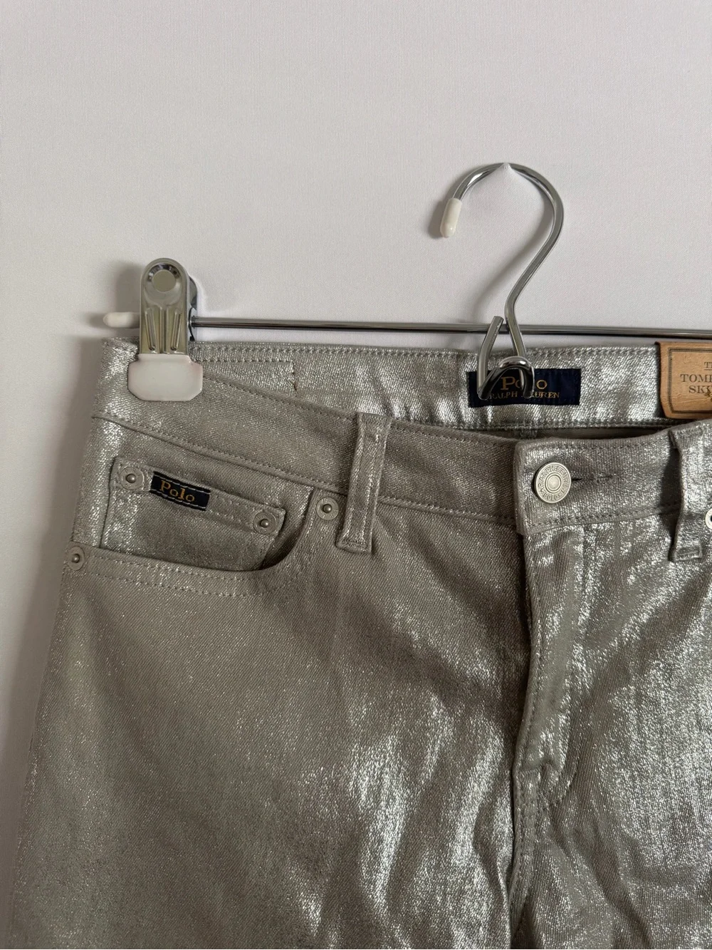 Polo Ralph Lauren Kids Cortina Sliver The Tompkins Skinny Jeans size 16